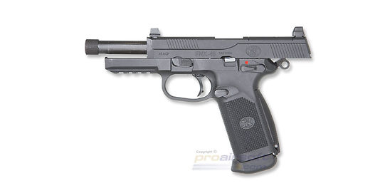 Cybergun FNX-45 blowback kaasupistooli, metalli musta
