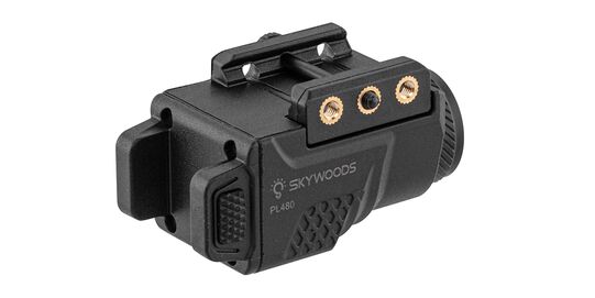 Skywoods PL480 Hurricane Tactical Flashlight 480 lm – Rechargeable Weapon Light - Skywoods PL480 Hurricane 21mm Picatinny rail mount