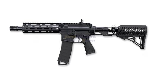 Tippmann TMC Elite 68 kahdella lippaalla, musta
