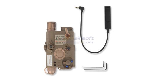 Diablo PEQ-15 yksikkö valolla ja laserilla (IR/pun), hiekka