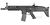 Cybergun FN SCAR-L sähköase, metalli, musta