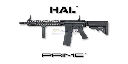 Specna Arms Daniel Defence Mk18 P26 Prime HAL ETU, musta