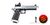 Vorsk Hi-Capa 5.1 GBB With Red Dot Sight, Full Metal, Silver/Black