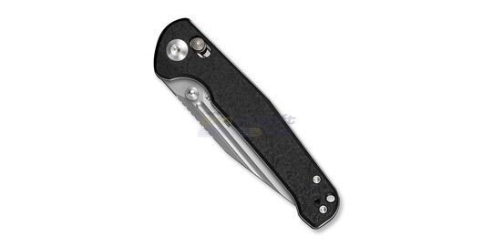 Sencut Glenspar Folding Knife - black Shredded G10 handle with ergonomic design