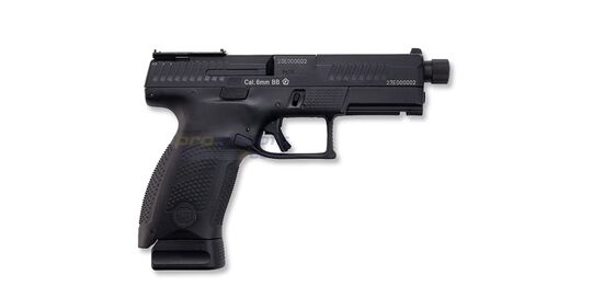ASG CZ P-10 C OR-OT CO2 GBB, Metal Slide, Black - ASG CZ P-10 C OR-OT CO2 blowback pistol with metal slide.