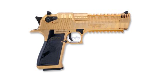 Cybergun Desert Eagle L6, blowback, metalli, kulta tiikeriraidoilla