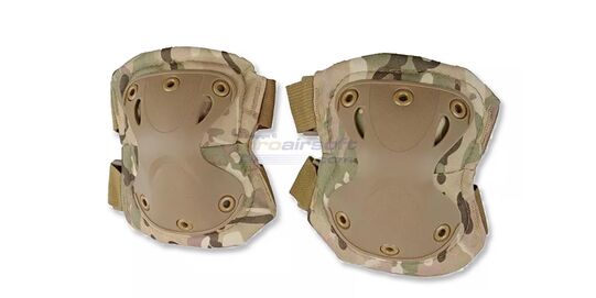 Kyynärsuojat, multicam - Multicam ergonomiset kyynärsuojat tarranauhakiinnityksellä