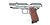 Swiss Arms M92 ilmapistooli 4,5mm CO2, metalli hopea