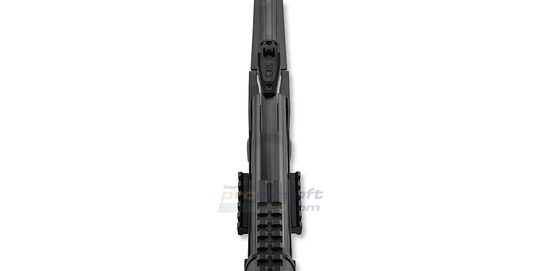 Black Bunker BM8 Survival 4.5mm ilmakivääri, musta - Yläpuolinen lähikuva takatähtäimestä