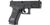 Umarex Glock 19 Gen5 CO₂ Air Pistol 4.5 mm - Umarex Glock 19 Gen5 4.5 mm CO₂ air pistol with black frame and metal slide