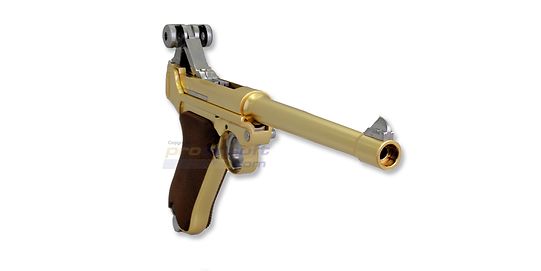 WE Parabellum 6" GBB, Metal Gold