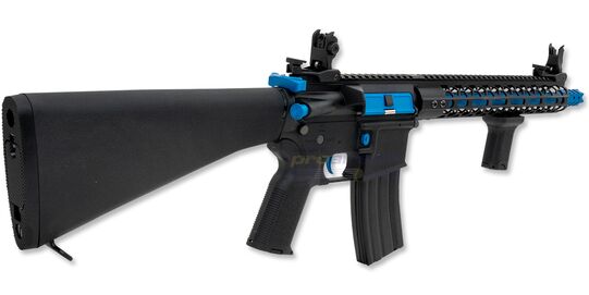 Cybergun Colt M4 Lima sähköase – metalli, M-LOK, MOSFET, sininen - Cybergun Colt M4 Lima sininen