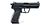 Umarex Heckler & Koch HK45 ilmapistooli 4.5mm CO2 pistooli, metalli