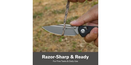 Sencut Glenspar Folding Knife - Sencut Glenspar razor-sharp blade