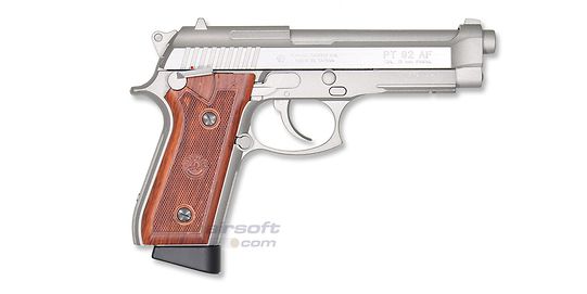 Cybergun Taurus PT92 blowback CO2 sarjatuli metalli hopea
