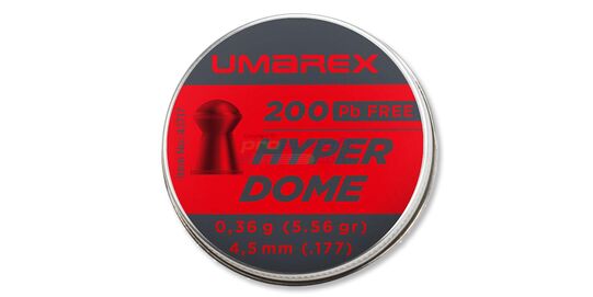 Umarex Hyperdome lyijytön luoti 4.5mm 200kpl - Umarex Hyperdome 4.5 mm lyijyttömät diabololuodit 200 kpl rasiassa