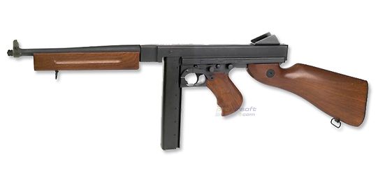 Cybergun Thompson M1A1 sähköase - täysmetallinen klassikko, lisensoitu - Cybergun Thompson M1A1 airsoft sähköase metallirungolla