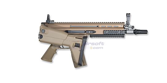 Marui Next-Gen SCAR-L F.D.E. NGRS blowback sähköase - metalli, hiekka - Marui SCAR-L FDE metallinen runko ja alumiiniosat