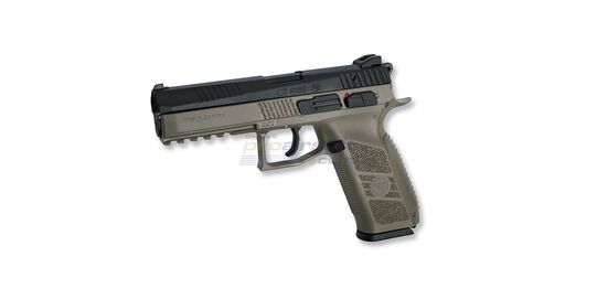 ASG CZ P-09 CO2/Gas Blowback Airsoft Pistol – Dual Tone, Metal Slide, Carry Case