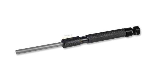 Lansky Tactical Rod timanttipuikko - Ulosvedettävä 600 grit timanttipuikko lukittuna käyttöasentoon.