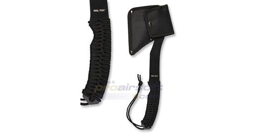 Mil-Tec retkikirves paracord narulla - Mil-Tec Paracord retkikirves ulkokäytössä, mukana vyökiinnitys