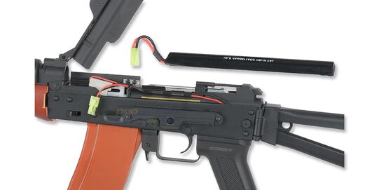 AKS 74U blowback sähköase, puu/metalli