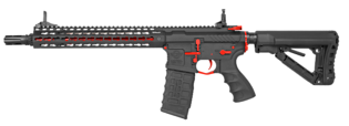 G&G CM16 SRXL 12" Red Edition sähköase (Mosfet)