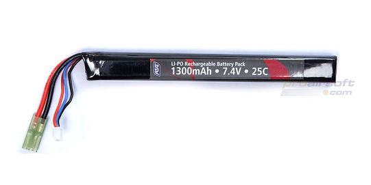 ASG 7.4V 1300mAh 25C LiPo akku