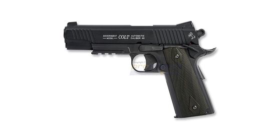 Cybergun Colt M1911 Rail CO2 NBB, metalli