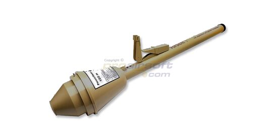 Panzerfaust M100 sinko – 40mm airsoft kranaatinheitin, täysmetalli replika - Panzerfaust M100 täysmetallinen airsoft sinko 40mm kranaateille