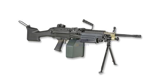 Cybergun FN M249 Mk2 konekivääri - metalli, musta - Cybergun FN M249 Mk2