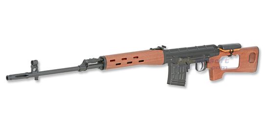 Dragunov SVD TRK-kivääri, puukuvioitu