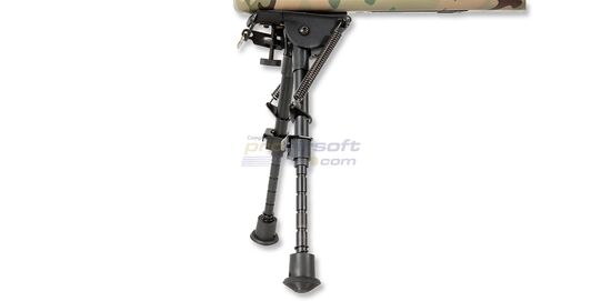 Specna Arms SA-S02 Core tarkkuuskivääri, multicam - Specna Arms SA-S02 Core mukana tulevat etujalat lukittuna pisimpään asentoon