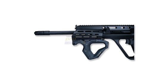 ASG/Hera Arms CQR Gen2 etukahva, musta  - ASG / Hera Arms CQR Gen2 etukahva asennettuna airsoft-kivääriin