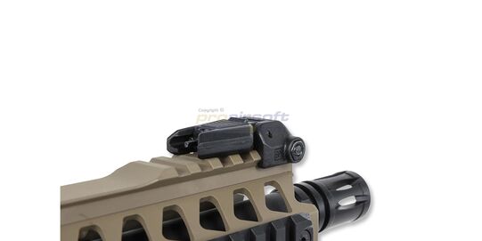 Specna Arms SA-C17 CORE HAL ETU Gen2 AEG, Tan - Front FlipUp Sight