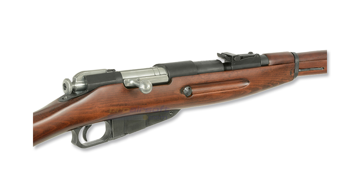 Mosin Nagant 1938 Jousitoiminen Kiv ri lippaalla Puutukki 