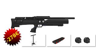 Aselkon MX8 PCP Airgun 6.35mm, Black