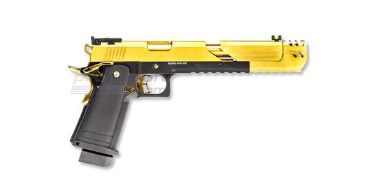 Raven Hi-Capa Dragon 7 kaasupistooli, metalli, kulta/musta