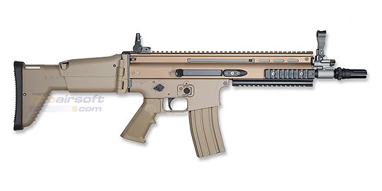 Marui Next-Gen SCAR-L F.D.E. NGRS blowback sähköase - metalli, hiekka - Marui SCAR-L FDE metallinen runko ja alumiiniosat