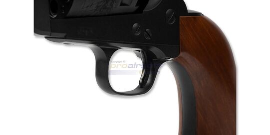 Marui Colt M1851 Navy Spring Revolver, Black - Marui Colt M1851 Navy spring revolver - Close-up of the trigger.
