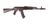 Cybergun AK-74M sähköase teräsrungolla