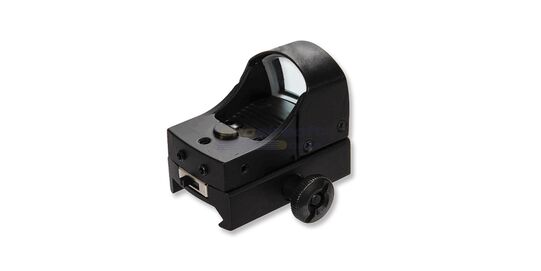 Lancer Tactical Reflex Mini Red Dot Sight – Ultra Compact Airsoft Optic - Lancer Tactical Reflex Mini red dot sight with black anodized aluminum body