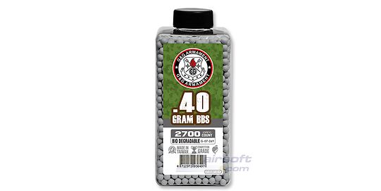 G&G biokuulat 0,40g 2700kpl, harmaa