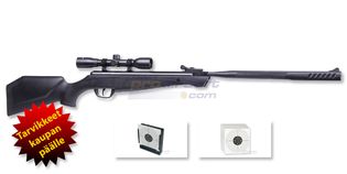 Crosman Shockwave Quietfire NP Gen2 ilmakivääri 5.5mm kiikarilla