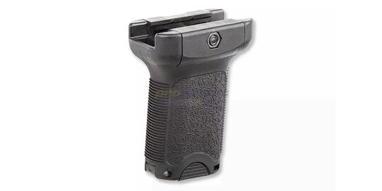 TD RIS Vertical Grip, Black – Tactical Forward Grip for Picatinny Rail - Close-up of the ergonomic design on TD RIS tactical grip