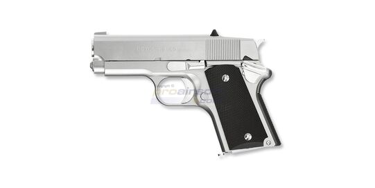 Marui Detonics .45 blowback kaasupistooli, hopea