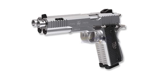 Cybergun Dueller Prismatic CO2 pistooli, metalli hopea