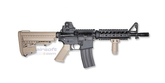 Marui Next-Gen M4 CQB-R F.D.E. NGRS blowback sähköase - metalli, musta/hiekka - Tokyo Marui Next-Gen M4 CQB-R F.D.E. täysmetallinen blowback sähköase