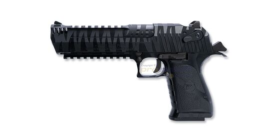 Cybergun Desert Eagle L6, blowback, metalli, musta tiikeriraidoilla