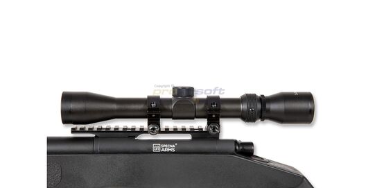 Specna Arms SA-S02 Core tarkkuuskivääri, musta - Specna Arms SA-S02 Core mukana tuleva kiikaritähtäin